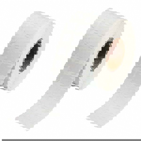 Label Maker Label: White, Polyester, 1,500 per Roll